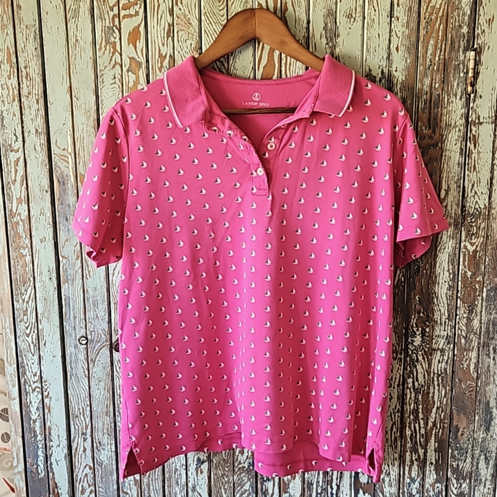 1X Lands End collar top